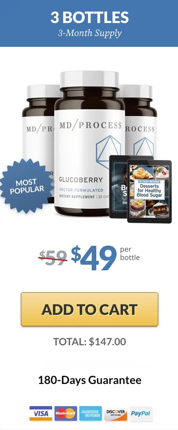 GlucoBerry Buy 3 Bottles